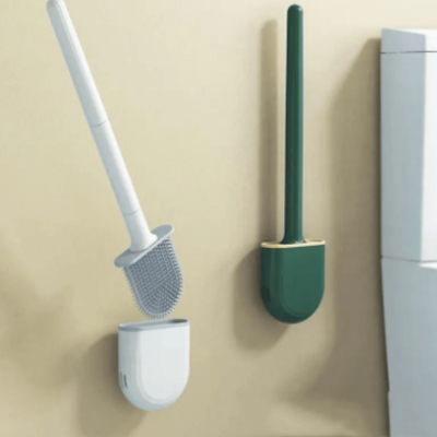 Ergonomic Silicone Toilet Brush 